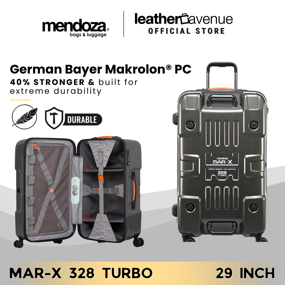 Mendoza MAR-X-328 TURBO (29 นิ้ว) Makrolon® กระเป๋าเดินทางโพลีคาร์บอเนต 100% Hinomoto ล้อคู่ TSA Loc