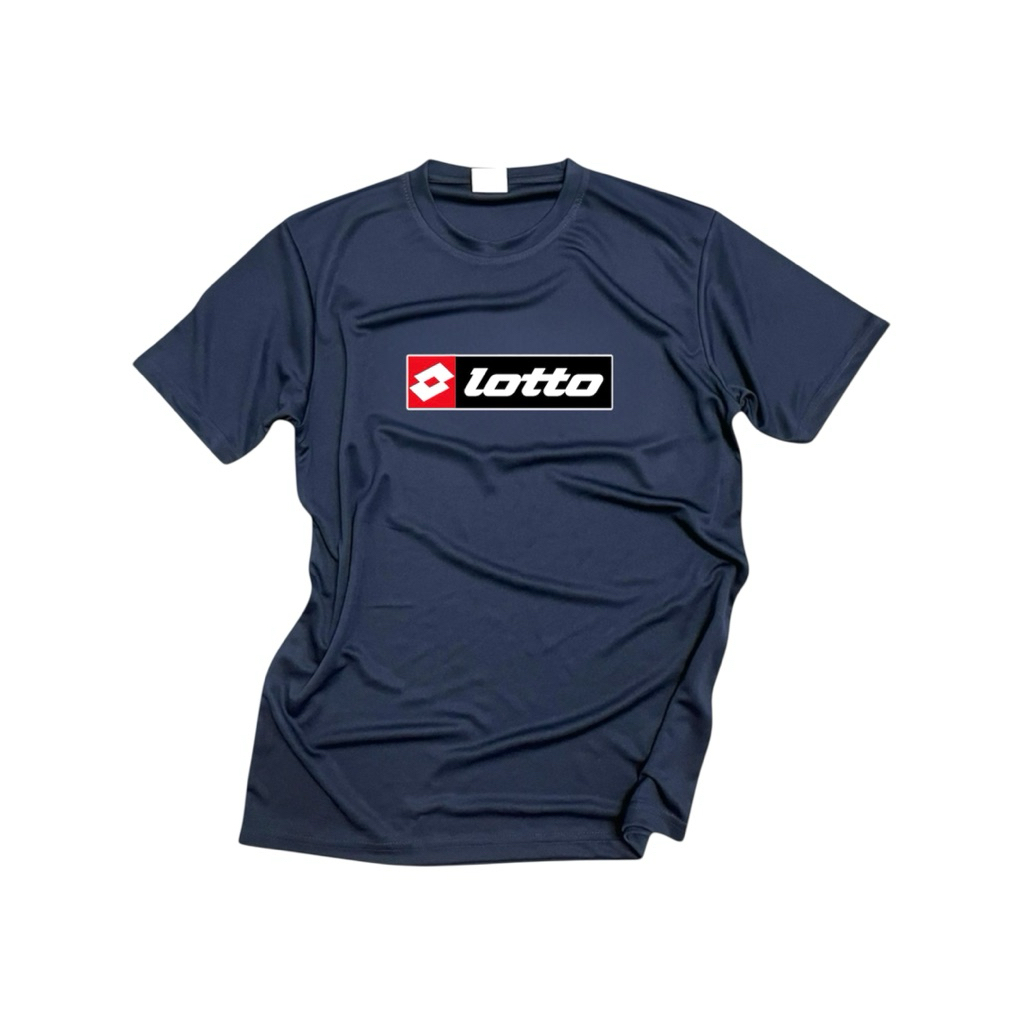 LOTTO Baju เสื้อยืดไมโครไฟเบอร์ Jersey Kemeja-T Lelaki Wanita TShirt ผู้ชายผู้หญิง Plus ขนาด XS-5XL 