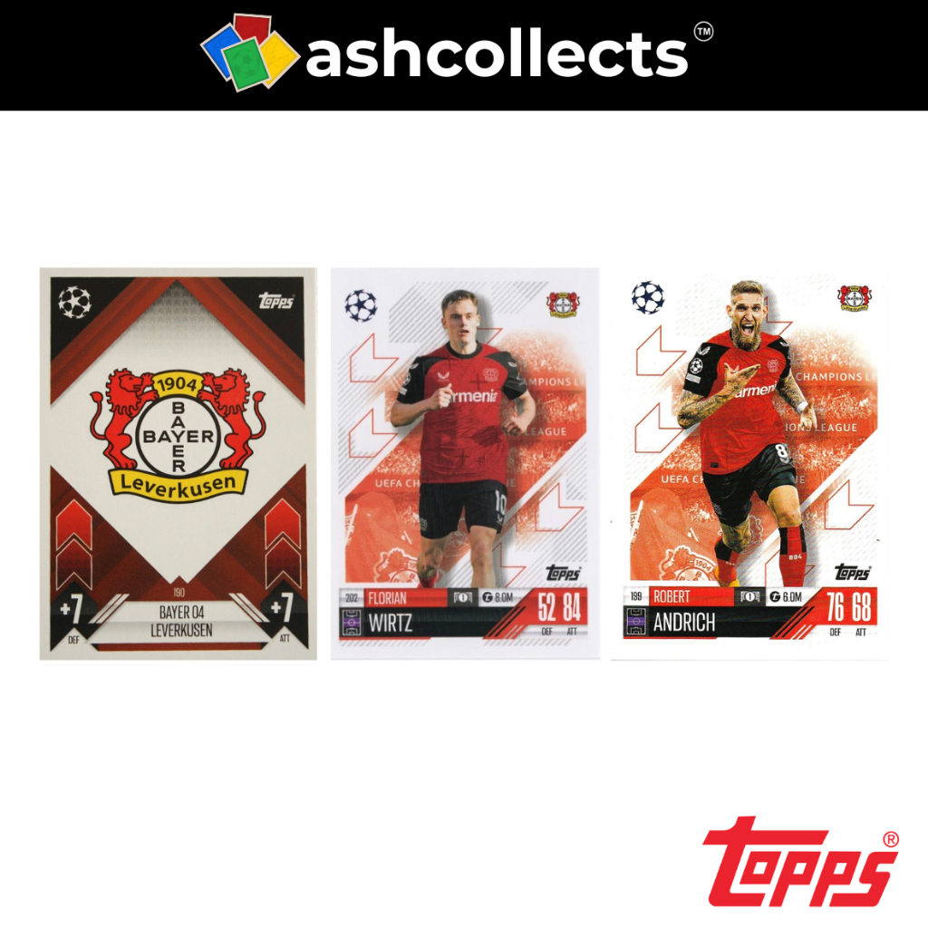 Topps Match Attax 2024/25 Bayer Leverkusen Florian Wirtz Bundle Lot [ของสะสม]