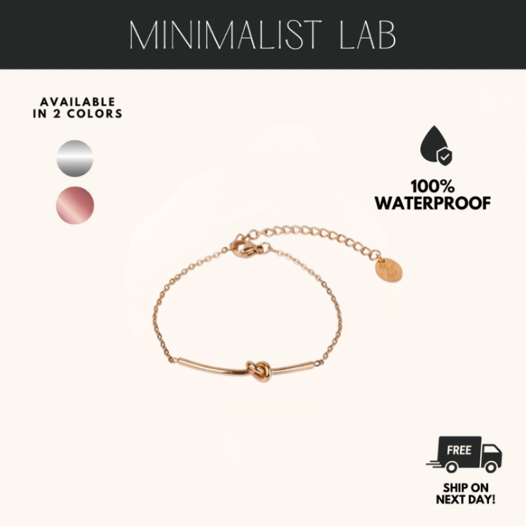 MINIMALIST LAB Titanium Knot Bracelet Gelang Titanium Ikatan Minimalis