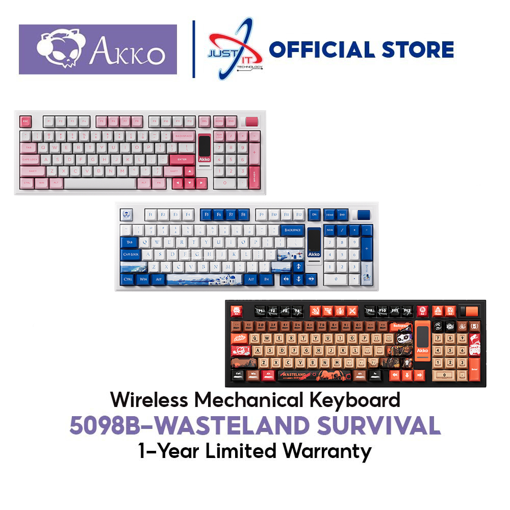 AKKO 5098B-WASTELAND SURVIVAL คีย์บอร์ดเครื่องกลไร้สาย - สวิตช์ V3 PIANO PRO