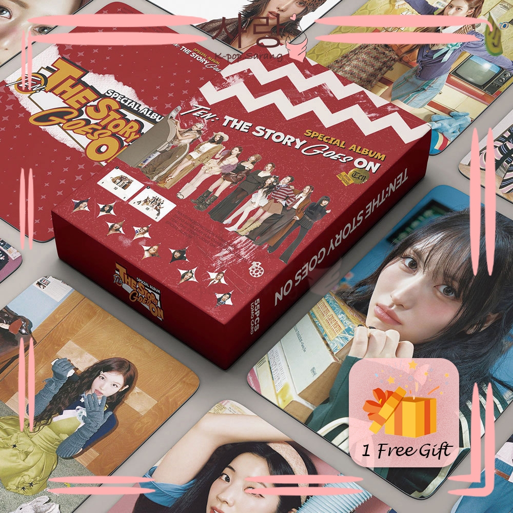 55 ชิ้น TWICETEN : THE STORY GOES ON Red Group LOMO Card Set Collection Kpop Nayeon Jihyo Tzuyu Sana
