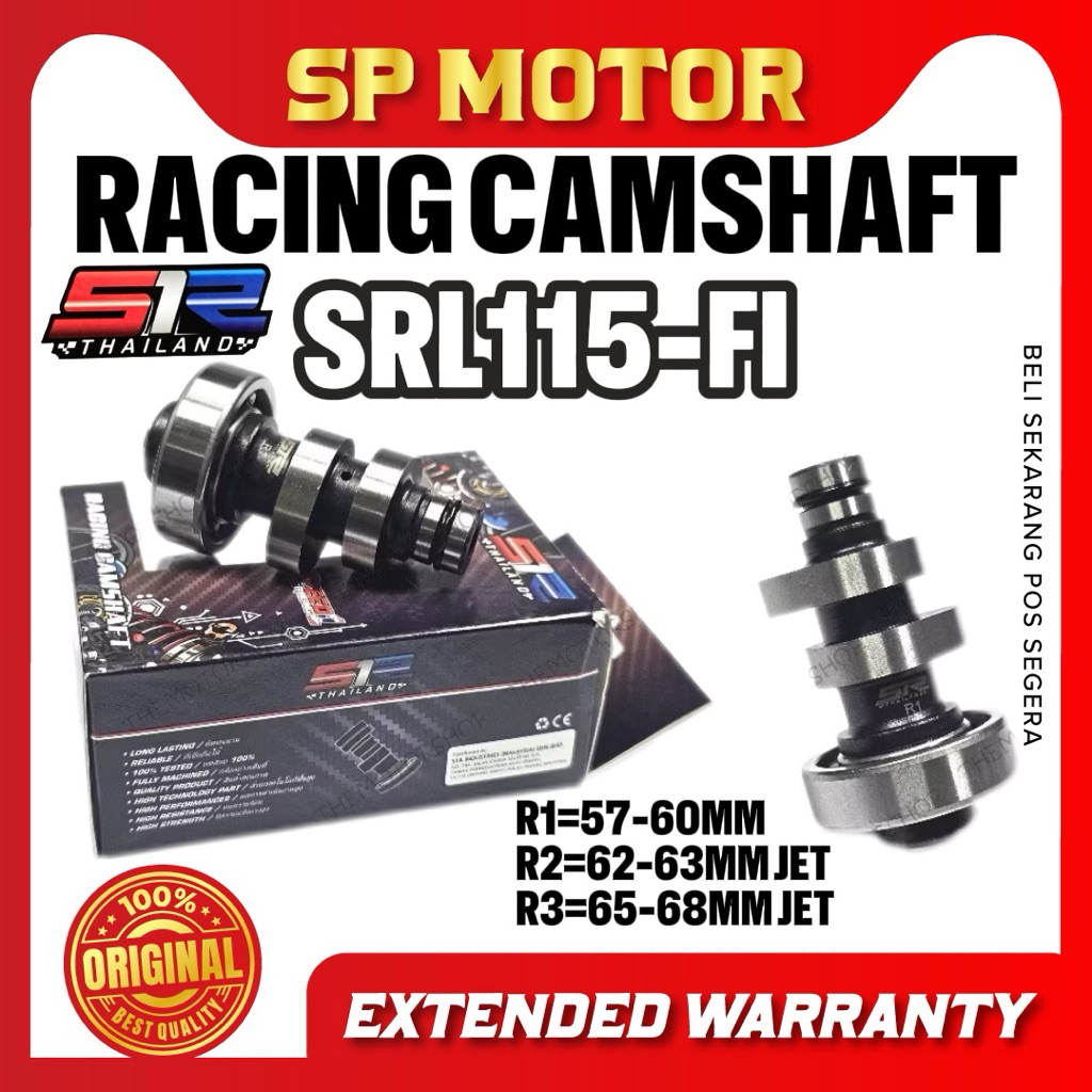 S1R RACING SRL115Fi LAGENDA (INJECTION) CAMSHAFT RACING CAM JETROD RACING CUSTOM SRL115-FI SRL115Z N
