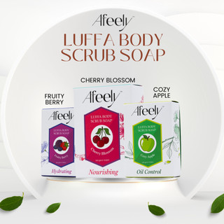 Afeely Luffa Body Scrub Whitening Skin Soap (Exfoliation Soap)