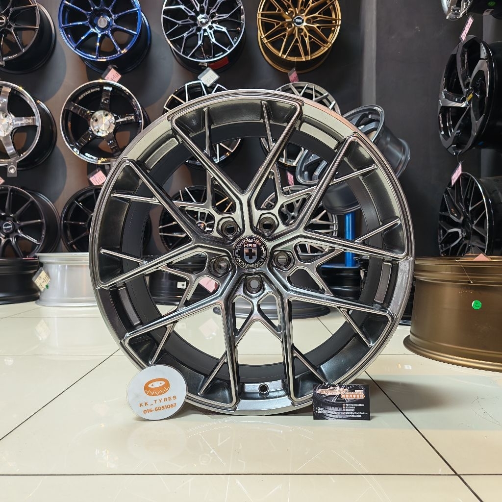 [1PC] ขอบสปอร์ตใหม่ 19 นิ้ว HRE 19X8.5JJ ET38 5H113 HYPER BLACK