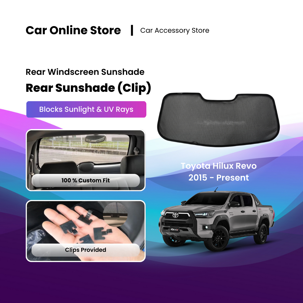 ม่านบังแดดด้านหลัง OEM แบบกําหนดเองสําหรับ Toyota Hilux Revo 2016-2025