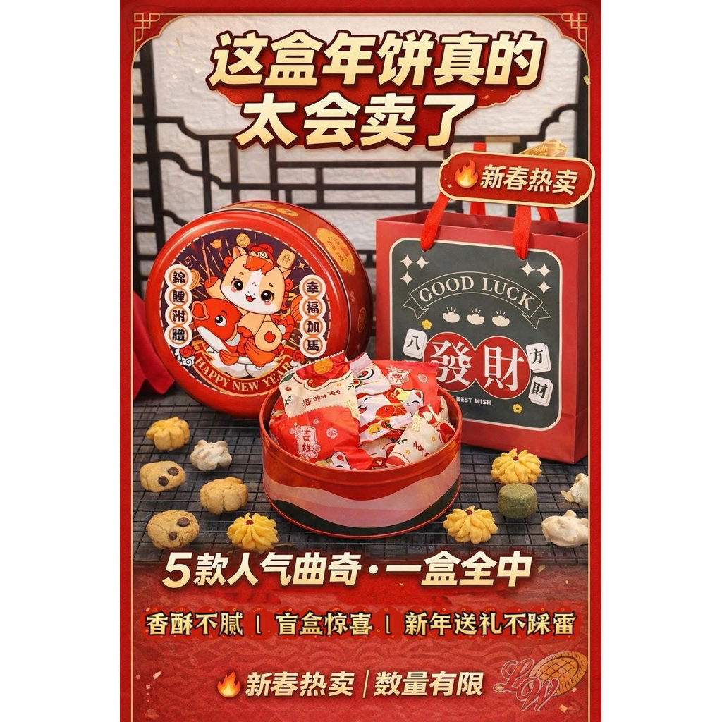 🧨CNY 2026🧨 LW新年礼盒 CNY Set (CNY Hamper/ CNY Cookies 年)