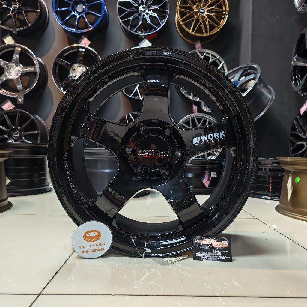 [1PC] ขอบสปอร์ตใหม่ 4X4 18 นิ้ว WORK Meister 18X9JJ ET0 6H139.7 สีดํา