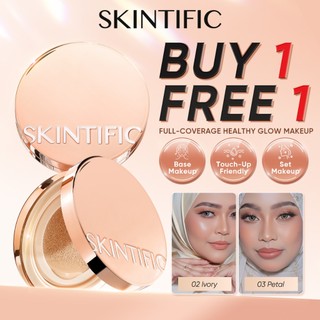 SKINTIFIC Cover All Perfect Air Cushion foundation 24H Long-lasting SPF35 PA++++ Foundation Flawless
