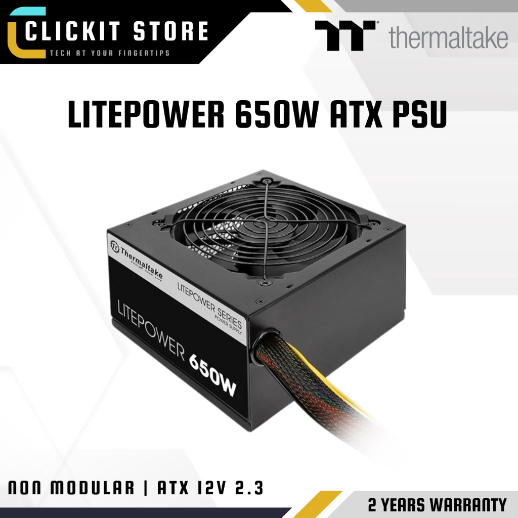 THERMALTAKE LITEPOWER 650W หน่วยจ่ายไฟ LTP-650NL2NK ATX PSU - LTP-0650P-F