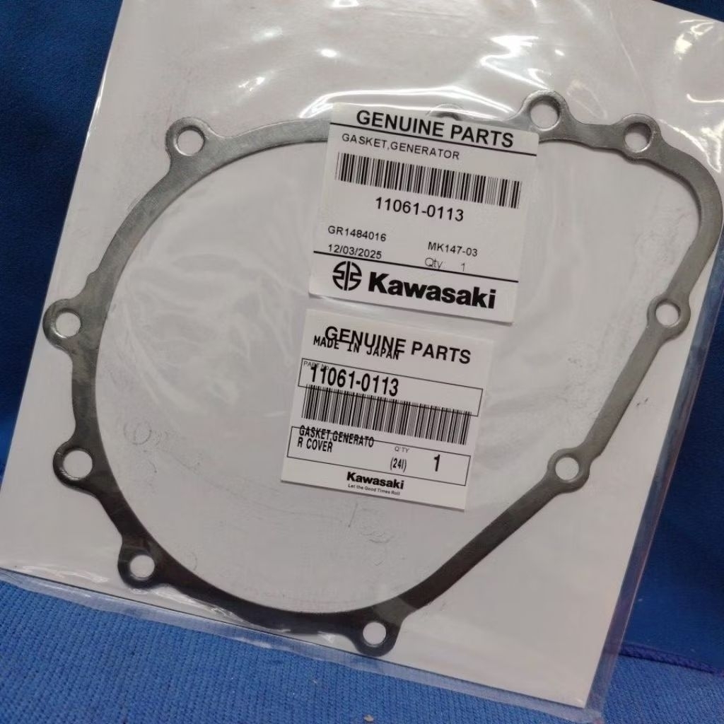 Kawasaki ZX6R Zx636 ZX6RR ปะเก็นฝาครอบแม่เหล็ก Kawasaki Japan ส่วน