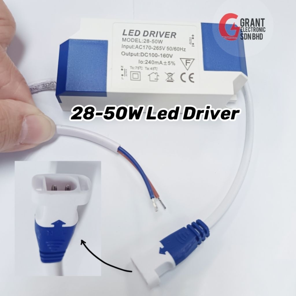 ไดร์เวอร์ LED 28-50W สําหรับแผงเพดาน LED