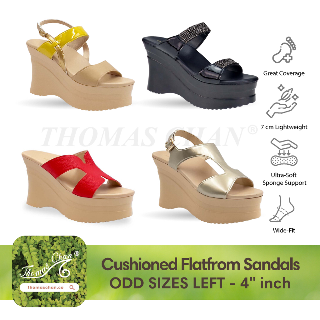 [THOMAS CHAN] Women Cushioned Footbed Series 4" [ODD SIZES LEFT]
