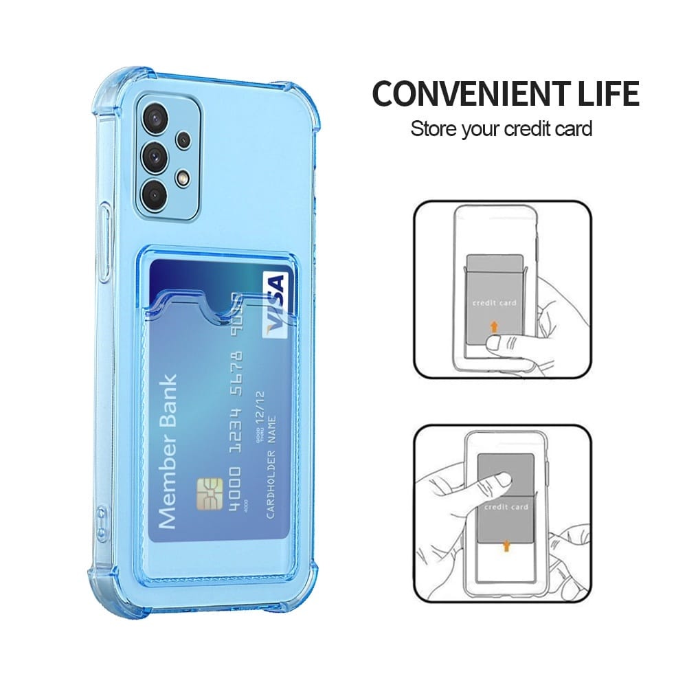 HONOR X8 X8A X8B X8C X9 X9A X9B X9C SMART X9D โปร่งใสกระเป๋าสตางค์กันกระแทกผู้ถือบัตรกรณี