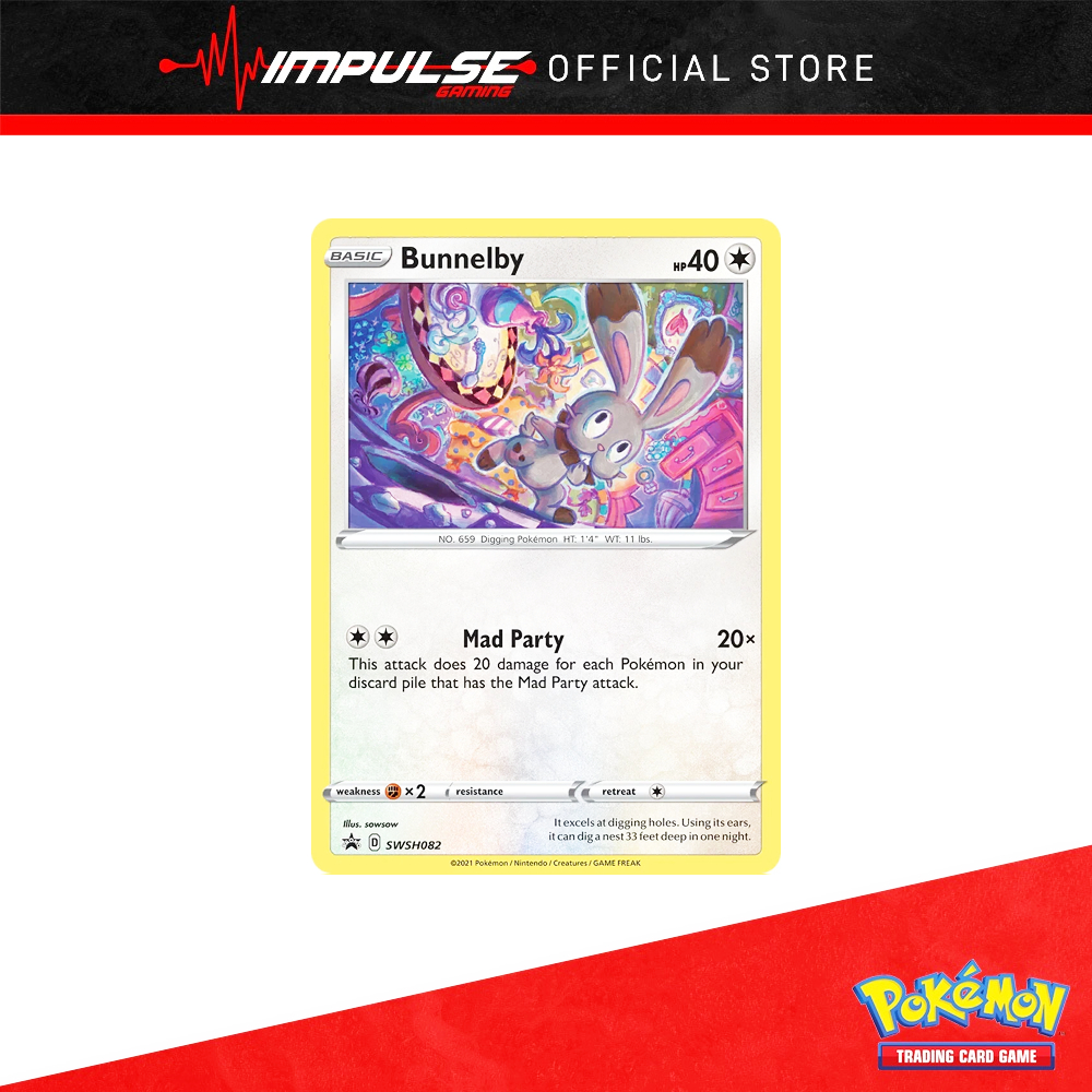 การ์ด Pokemon Tcg Eng: SWSH082 Bunnelby