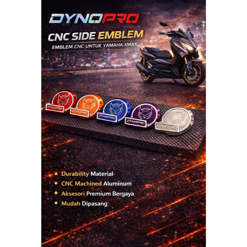 DYNOPRO CNC SIDE EMBLEM YAMAHA EMAX PNP