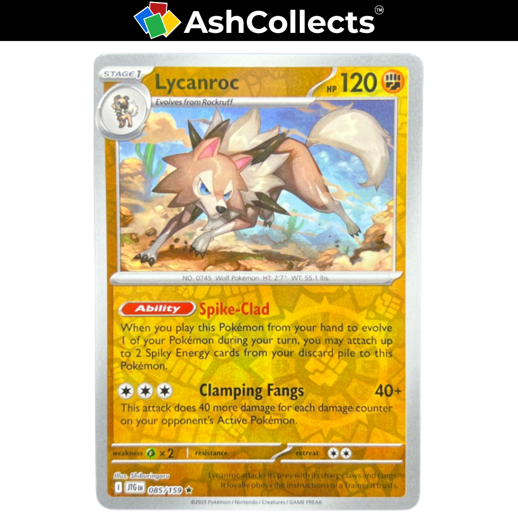 Lycanroc 085/159 Reverse Holo - Pokemon Journey Together