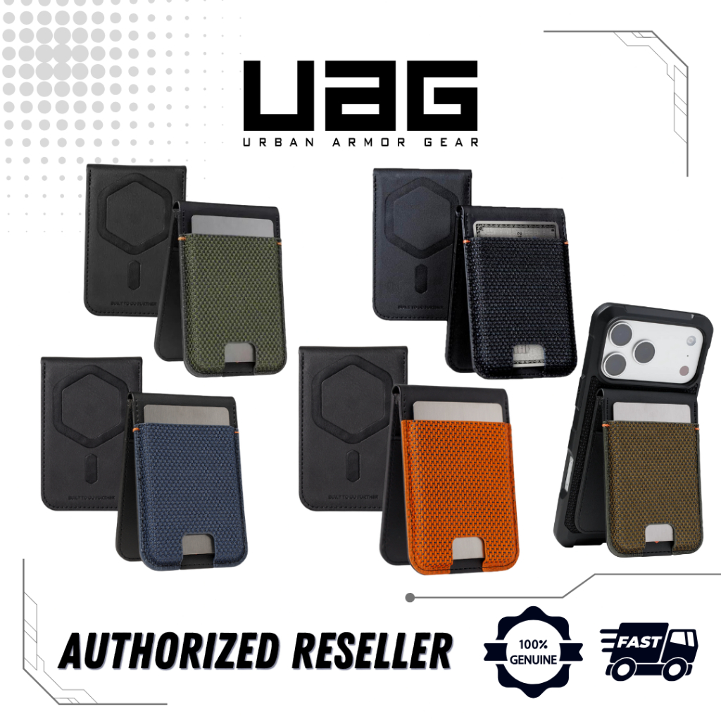 UAG Metropolis Magnetic Wallet Stand, Card Holder with Kickstand RFID Blocking
