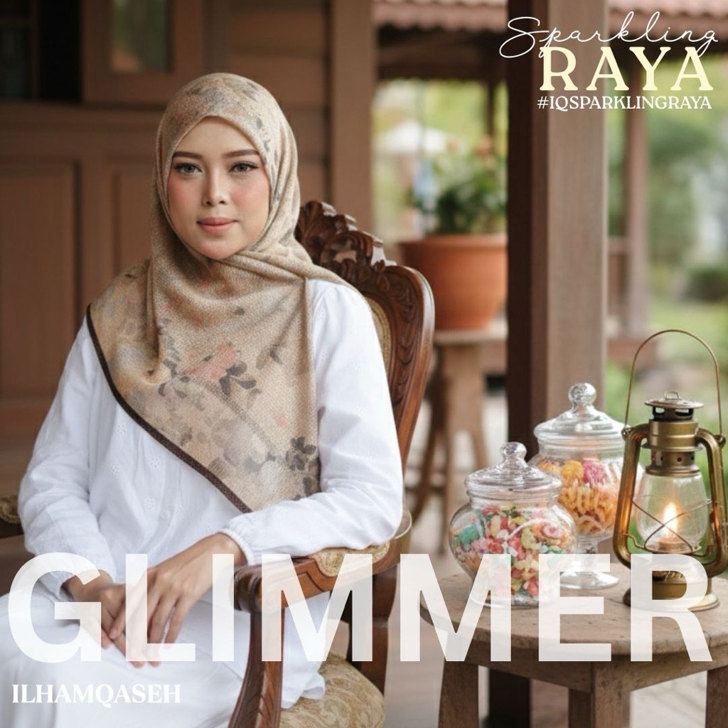 BAWAL/SAUK GLIMMER SPARKLING RAYA - TUDUNG ILHAM QASSEH