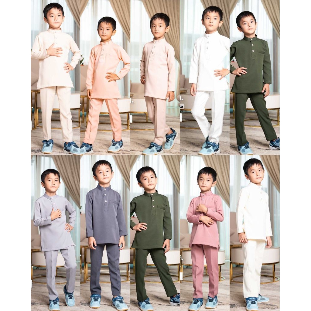 BAJU MELAYU SLIM FIT KIDS ALPHA 2024 (1-12y) P2/2