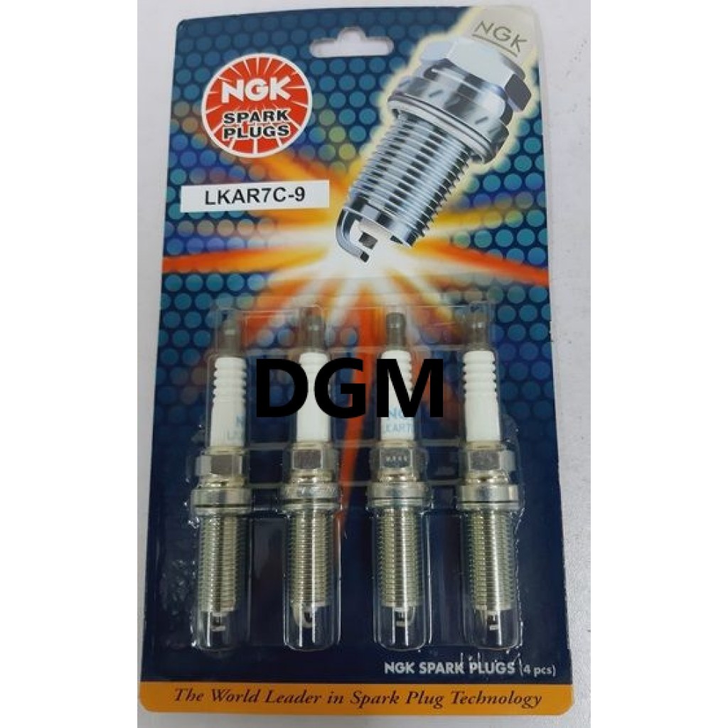 NGK SPARK PLUG PROTON SAGA VVT 2017-2025Y (LKAR7C-9) 1SET 4 ชิ้น