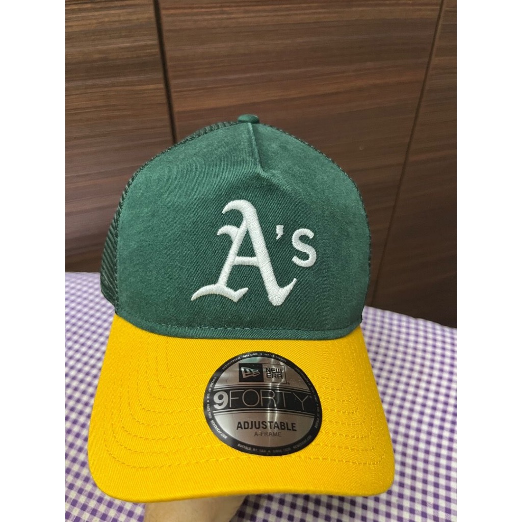 NE Trucker Oakland Athletics Washed 2 Tone Baseball Cap Adjustable Snapback