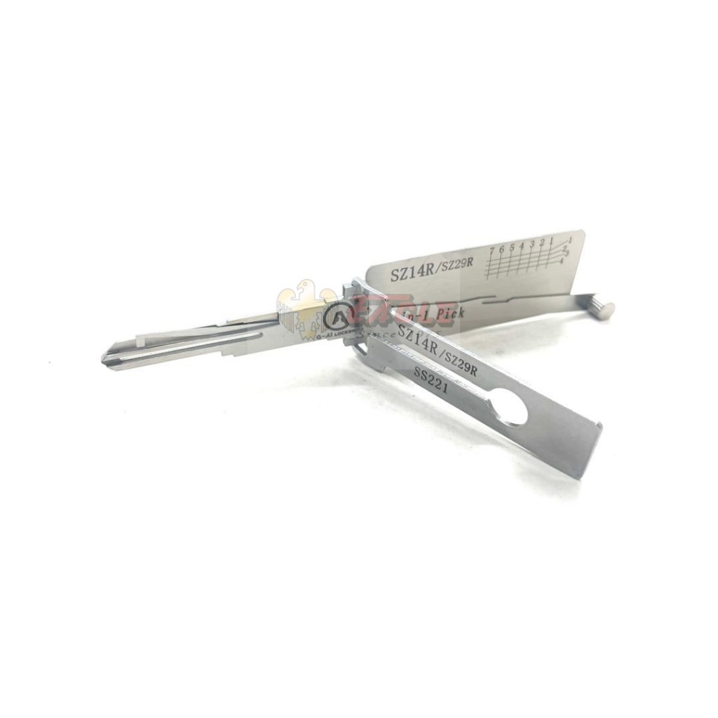 Lishi SZ14 SZ14R / SS221 2-in-1 Pick & Decoder (มอเตอร์ไซค์)