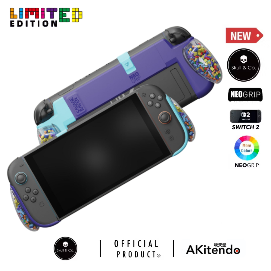 Savage Raven โดย Skull & Co.NeoGrip TETRIS Limited Edition สําหรับ Nintendo Switch 2 (เป็นมิตรกับกระ