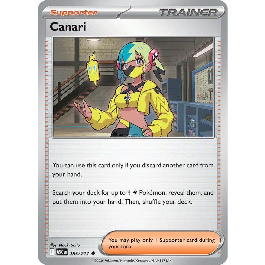 Canari 185 Pokémon Ascended Heroes: Pokémon TCG
