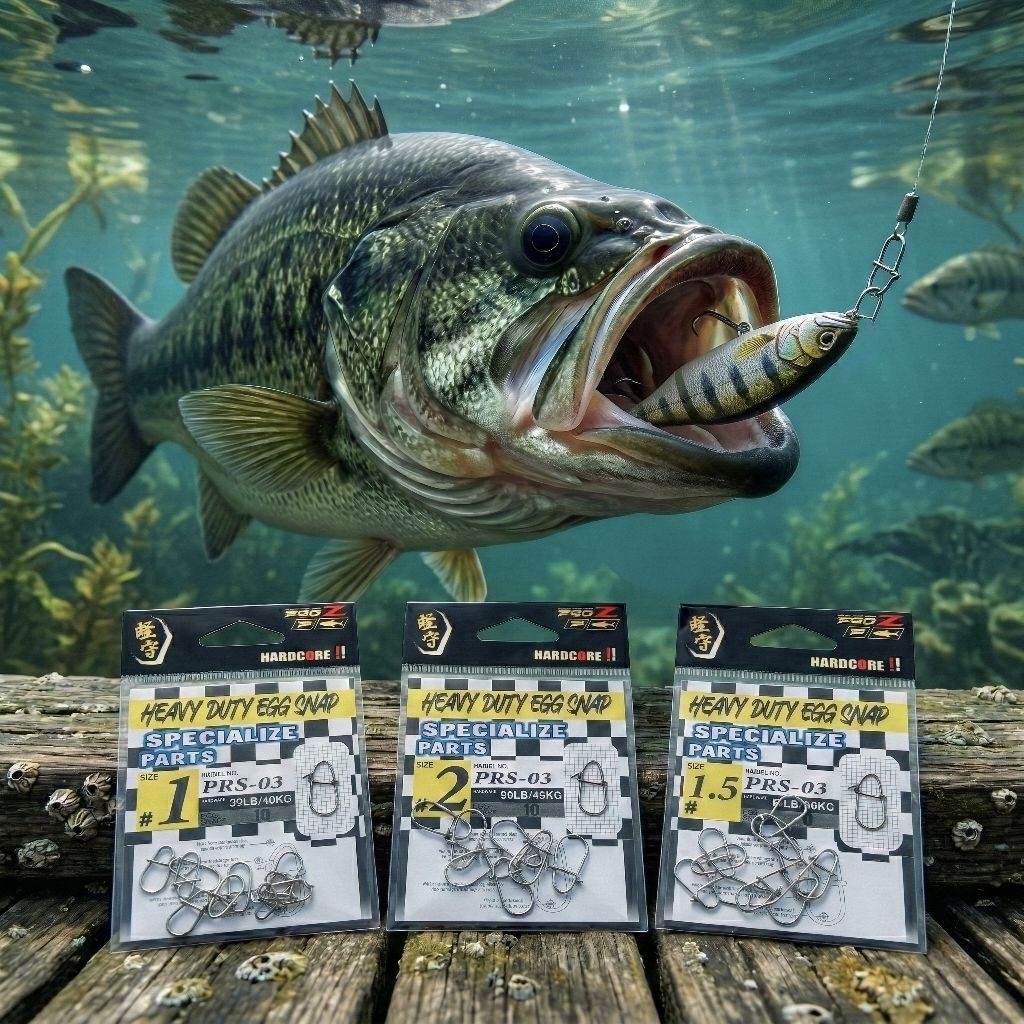 PRO-Z Heavy Duty Egg Snap PRS-03 High Strength Stainless Steel Fishing Snap