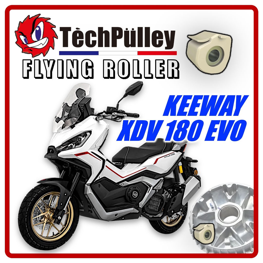 TechPulley Scooter CVT Flying Roller สําหรับ KEEWAY XDV 180 EVO Tech Pulley Roller