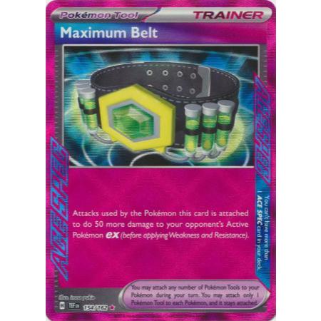 Pokemon TCG เข็มขัดสูงสุด 154/162 ACE SPEC (ภาษาอังกฤษ)