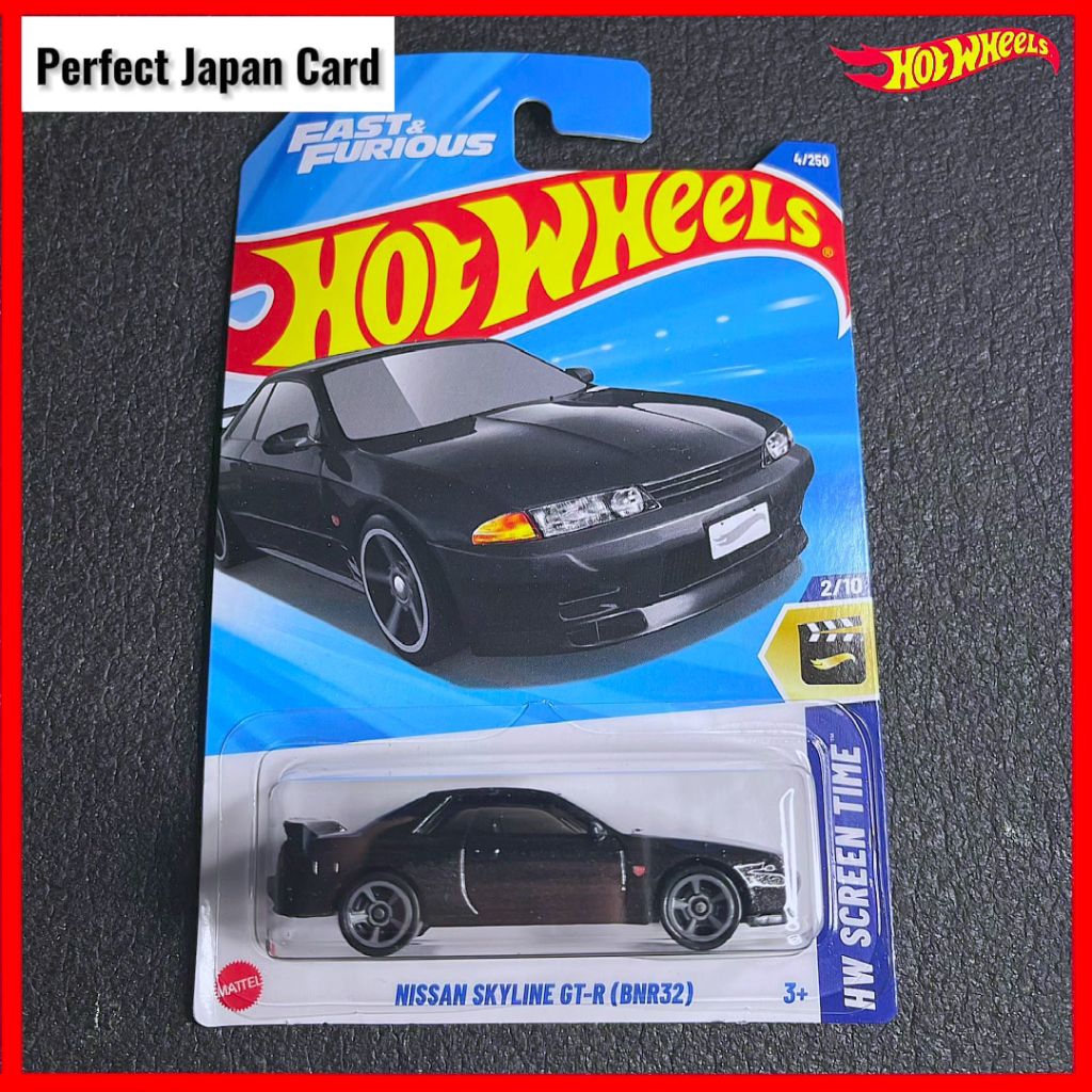 ล้อร้อน Nissan Skyline GT-R R32 Fast & Furious 2025 JDM Hotwheels GTR รถสีดํา Hotwheel Gtr r34 r35 r