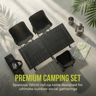 60/90/120/150CM Ultralight Foldable Camping outdoor table and chair set pemborong meja meja kopi murah table 3 person