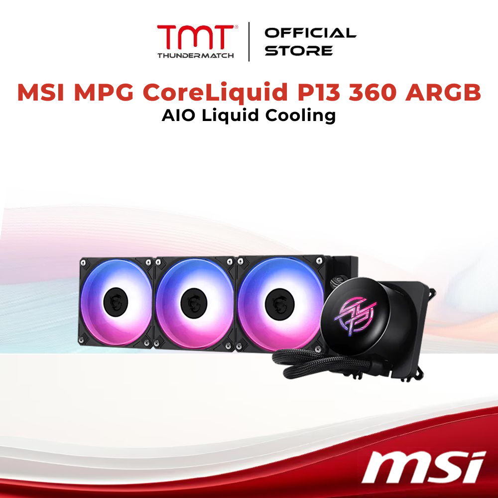 TMT MSI MPG CoreLiquid P13 360 ARGB AIO CPU Liquid Cooler
