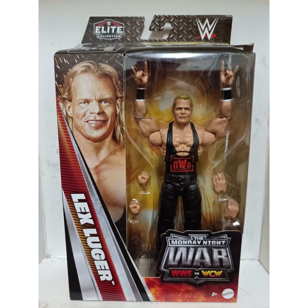Mattel WWE Elite Monday Night War Lex Luger NWO Wolfpack Wrestling Action Figure