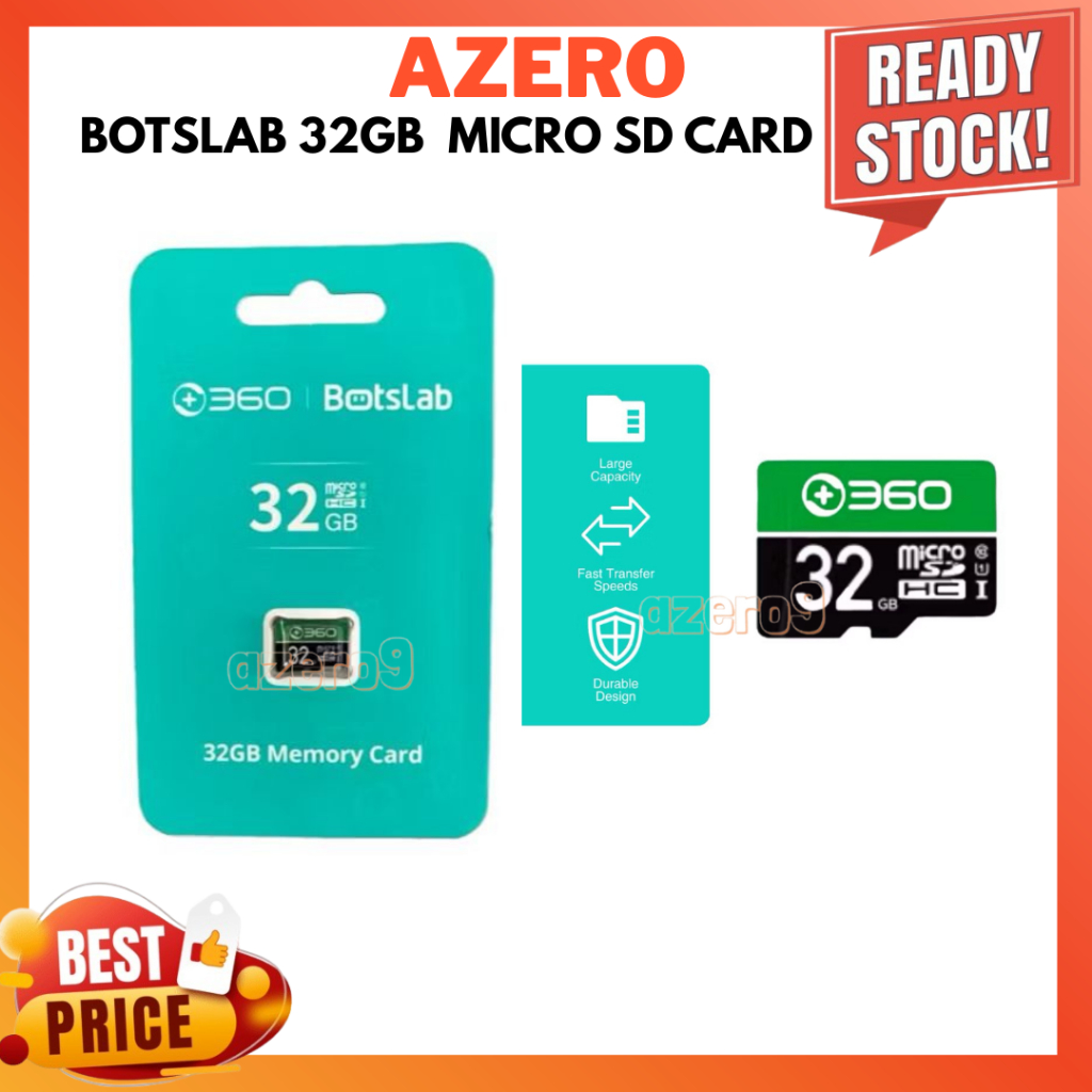 Botslab 32GB Micro SD Card - การ์ดหน่วยความจําจัดเก็บข้อมูล