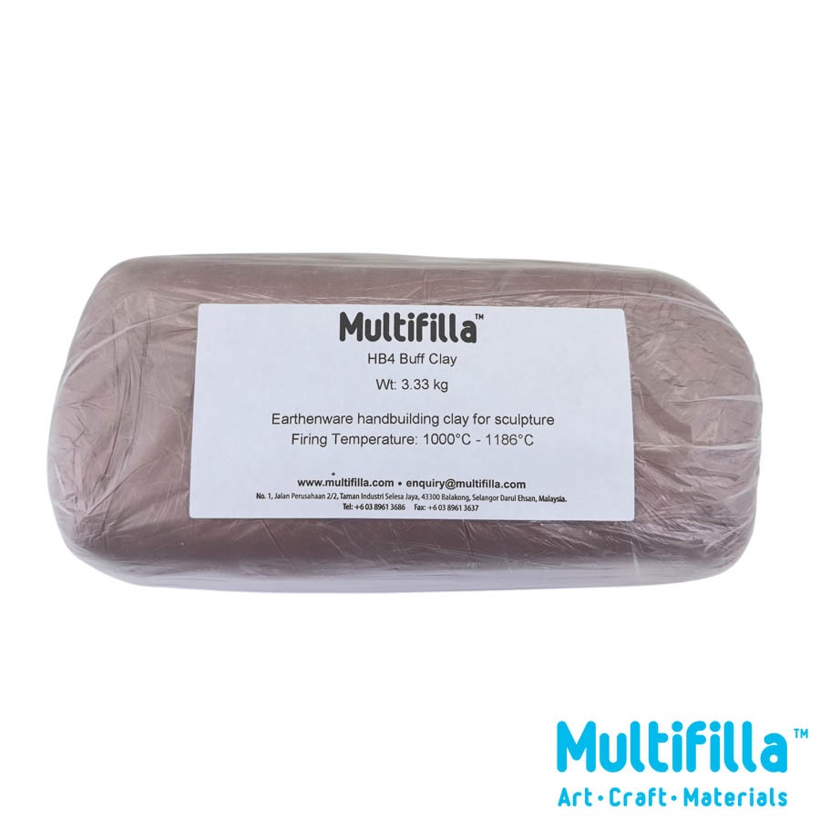 HB4 Buff Clay : cone 06 - กรวย 04 - Ceramic Clay/Pottery Clay