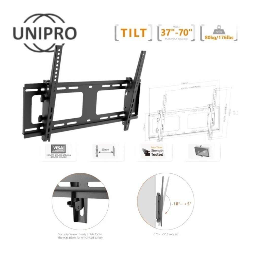 ขายึดทีวี Universal TV Wall Mount Stand 37-70 INCH HLP-87AJ