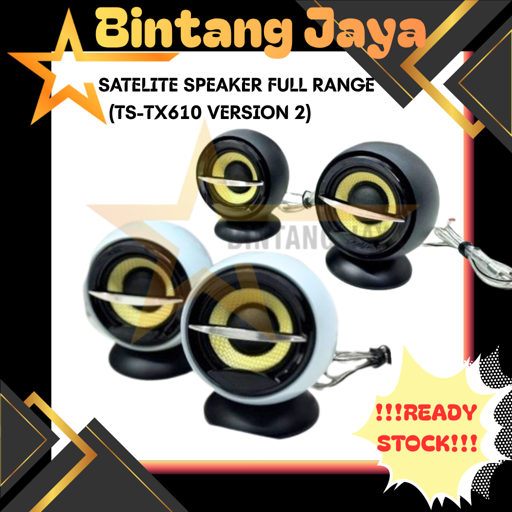 Car Full Range Satelite Speaker Full Range Speaker Bawal Hitam Putih Satellite Speaker Car
