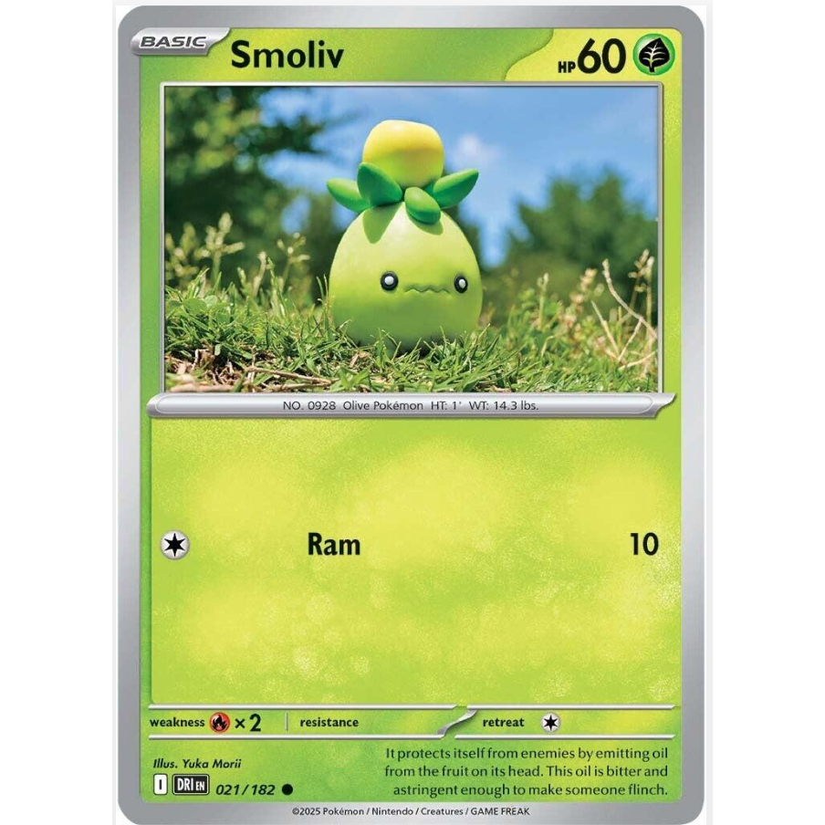 Smoliiv 021/182 Common SV10: Destined Rivals Pokemon TCG