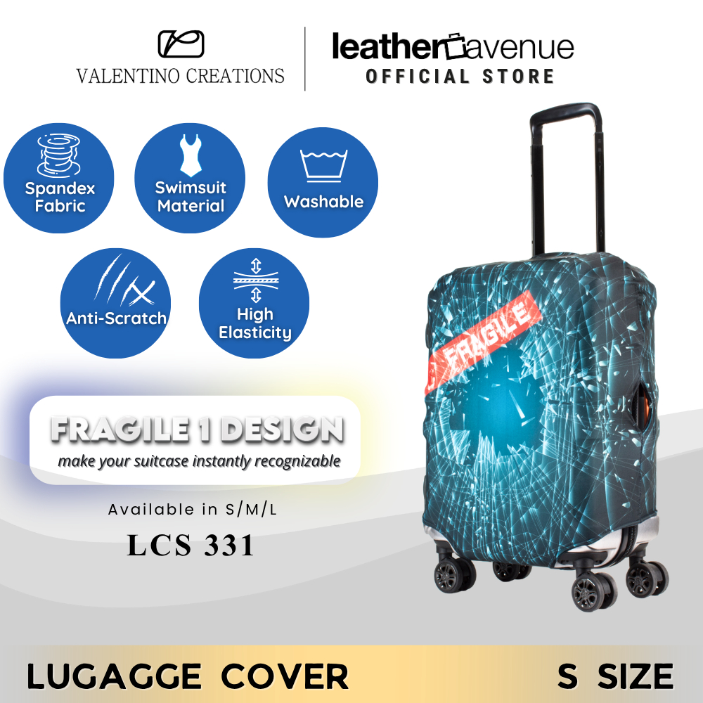 Valentino Creations Travel กระเป๋าเดินทาง Protector Cover Spandex วัสดุคุณภาพสูง AntiScratch FRAGILE