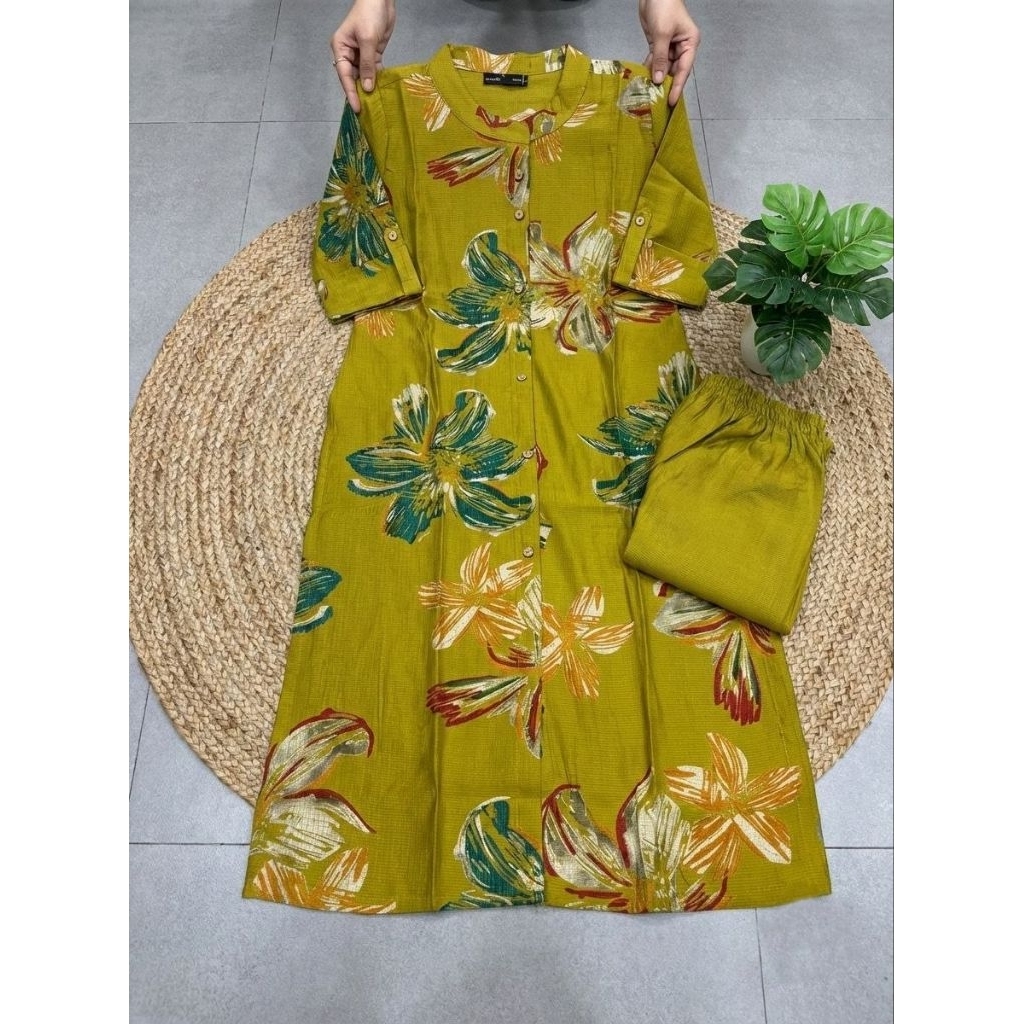 Co-ord Set Kurta ในดอกไม้