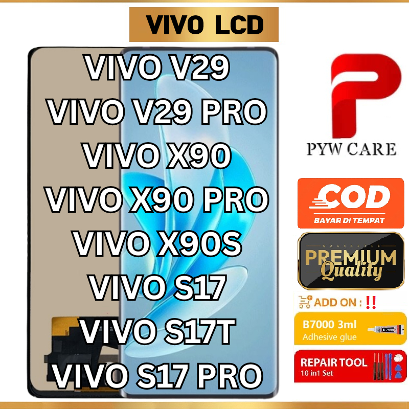 หน้าจอ LCD ที่รองรับสําหรับ Vivo V29 / V29 Pro / Vivo X90 / Vivo X90 Pro / X90S / Vivo S17 / S17T / 