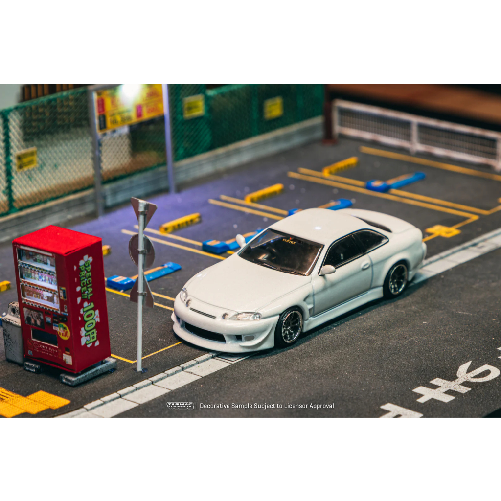 Tarmac Works VERTEX Toyota Soarer JZZ30 สีขาว - Tarmac Works GLOBAL64 (Diecast 1/64)