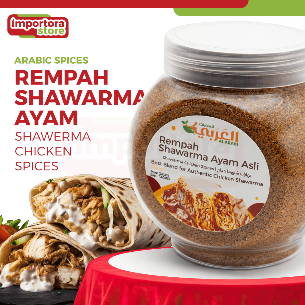 Rempah ShawarmaShawarma Spice Ayam 100g Chicken Shawarma Spice 中东风味 AL ARABI BBQ Marinade Aroma