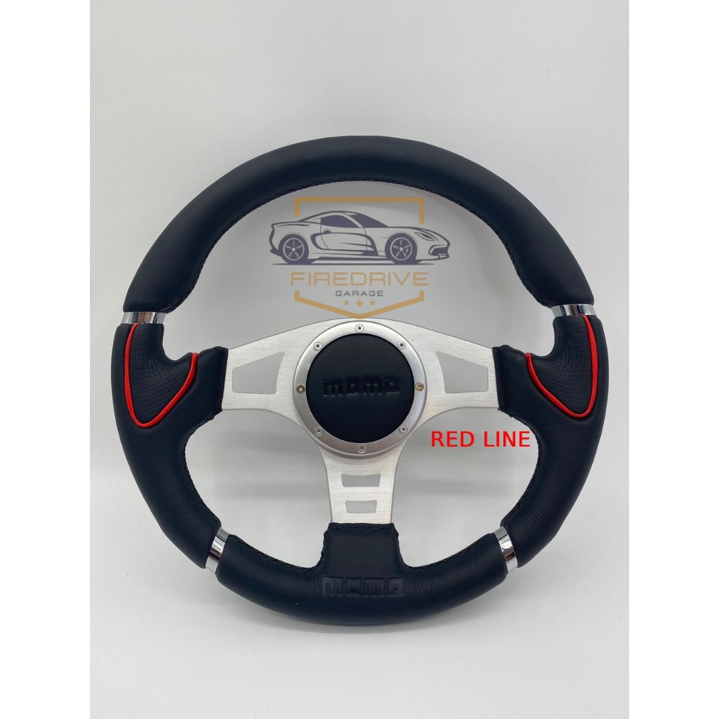 Universal Momo Steering 13064 Black Line Red Line 350MM