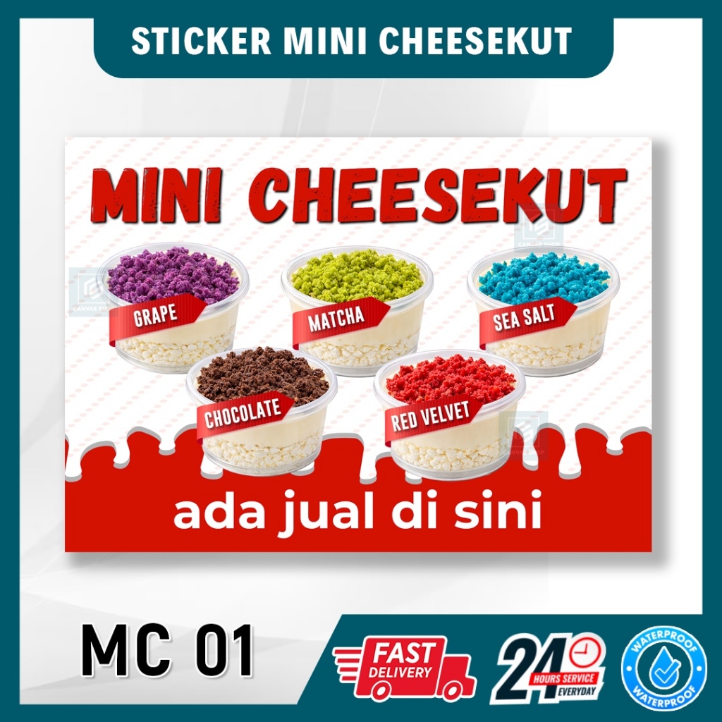A4/A3 ICE BOX STICKER MINI CHEESEKUT กันน้ํา