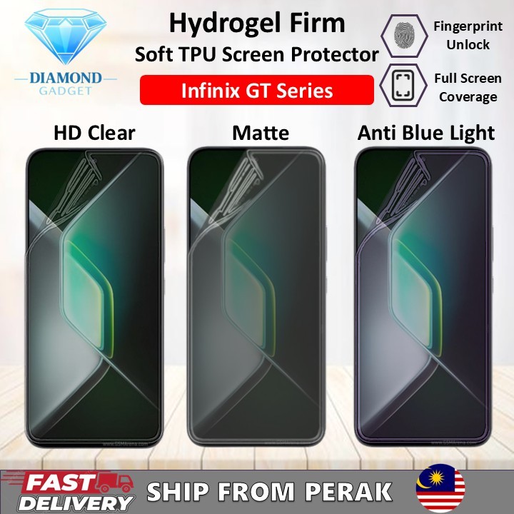 Infinix GT 30 Pro / GT 30 / GT 20 Pro / GT 10 Pro ฟิล์มกันรอยหน้าจอ Hydrogel