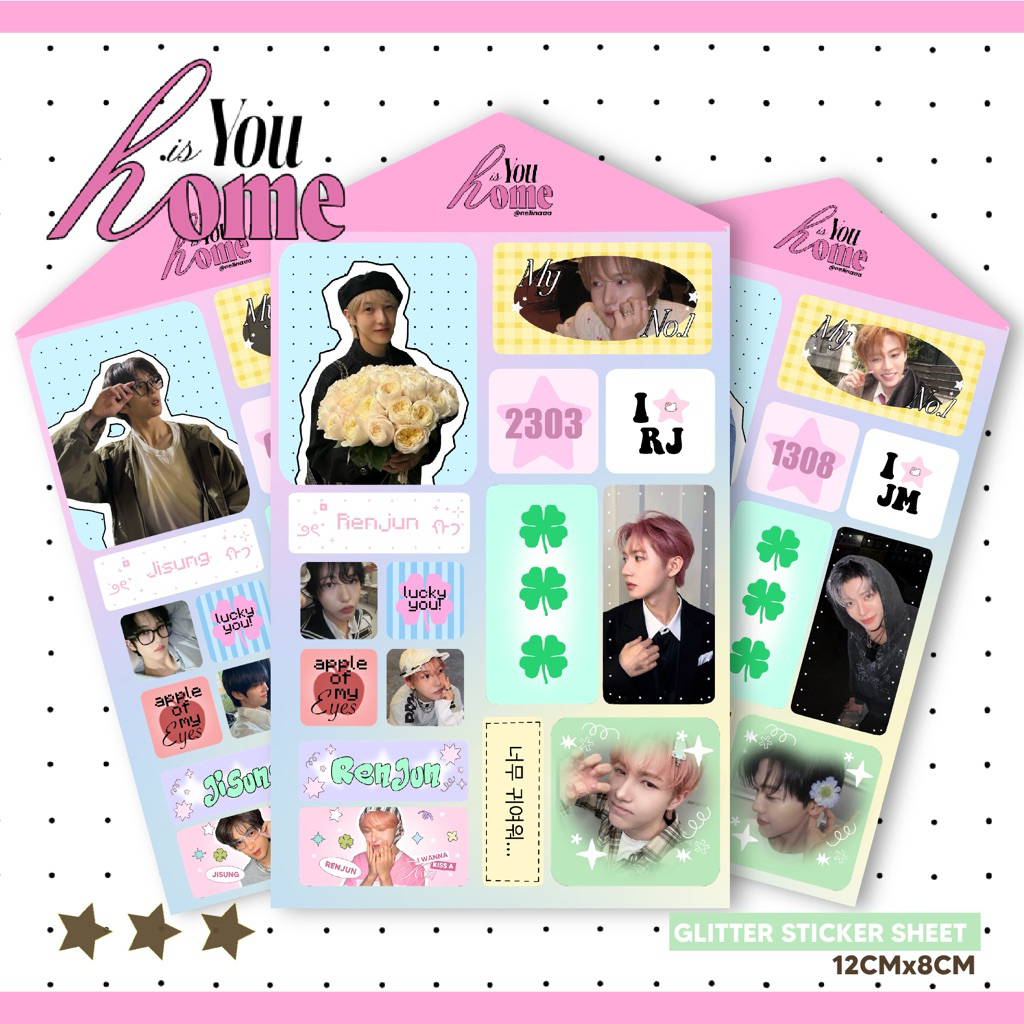 แผ่นสติ๊กเกอร์ nct dream home is you